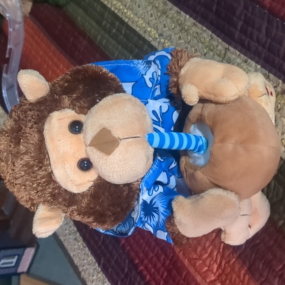 CUDDLE BARN* 'MONTY' animated singing drinking monkey, sings 'Pina Colada' song - Picture 4 of 12